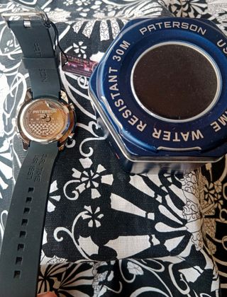 Nuevo Reloj Paterson Cronógrafo Negro, para Hombre