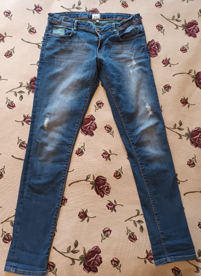 jeans con paillettes