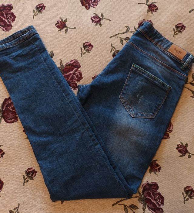 jeans con paillettes