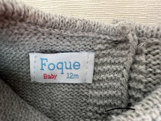 conjunto de bebé niño de marca Foque talla 12 m