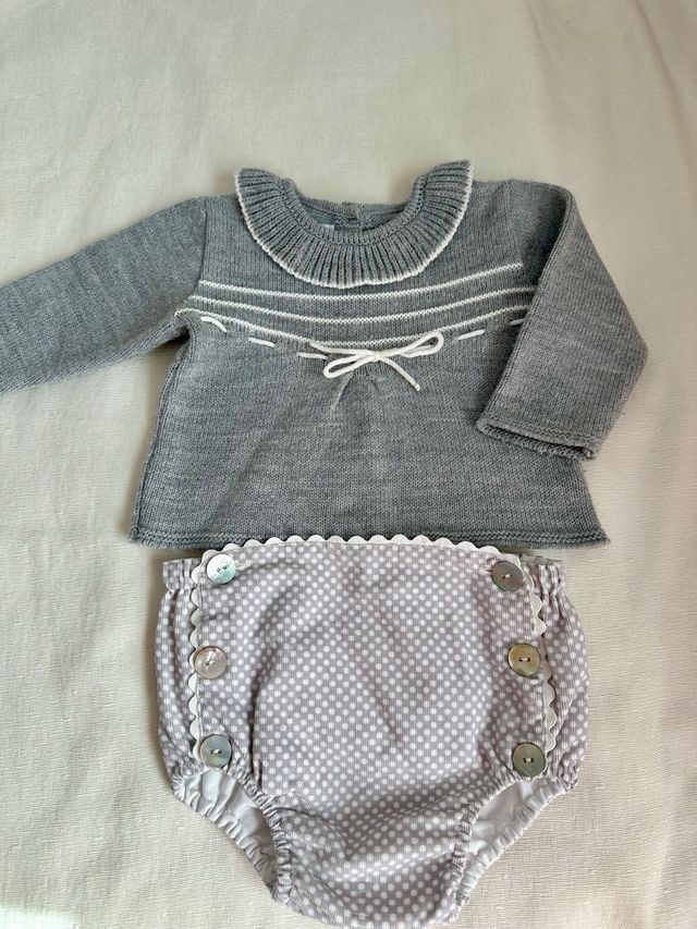 conjunto de bebé niño de marca Foque talla 12 m