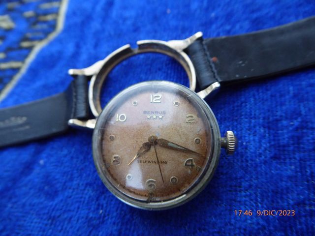 Reloj "Benrus ***" autom 50's Cal. CF 1 (ETA 1256)