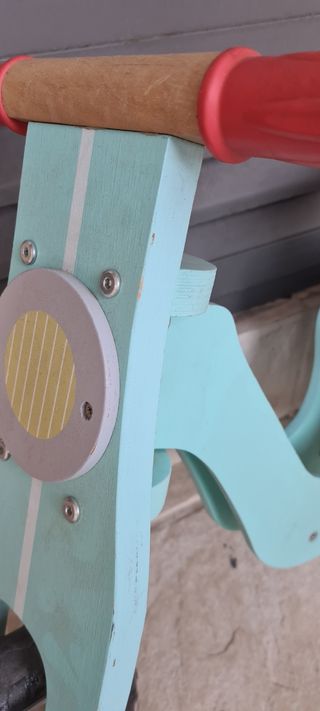 Moto madera niño niña