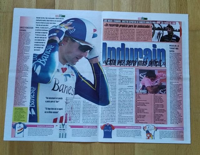 DOS ESPECIALES MIGUEL INDURAIN - GIRO 93 Y TOUR 95