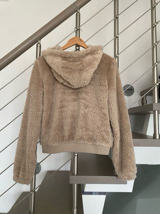 Felpa ecopelliccia beige Only