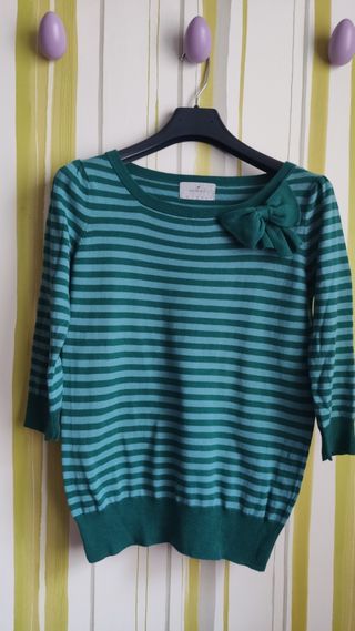 Jersey mujer rayas verdes Springfield