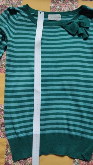 Jersey mujer rayas verdes Springfield