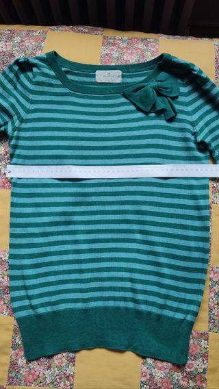 Jersey mujer rayas verdes Springfield