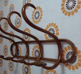 Perchero de pared vintage restaurado