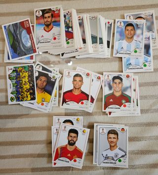 Lote de 368 cromos Mundial futbol Panini 