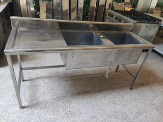 FREGADERO PILA INDUSTRIAL INOX 1'8M