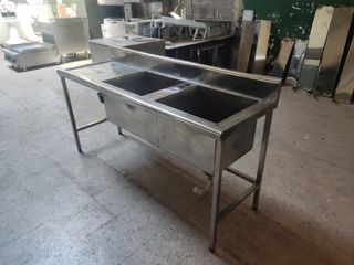 FREGADERO PILA INDUSTRIAL INOX 1'8M