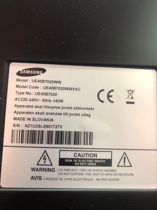Módulo alimentación Samsung 40” led