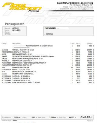HUSQVARNA TC 85 PREPARADA