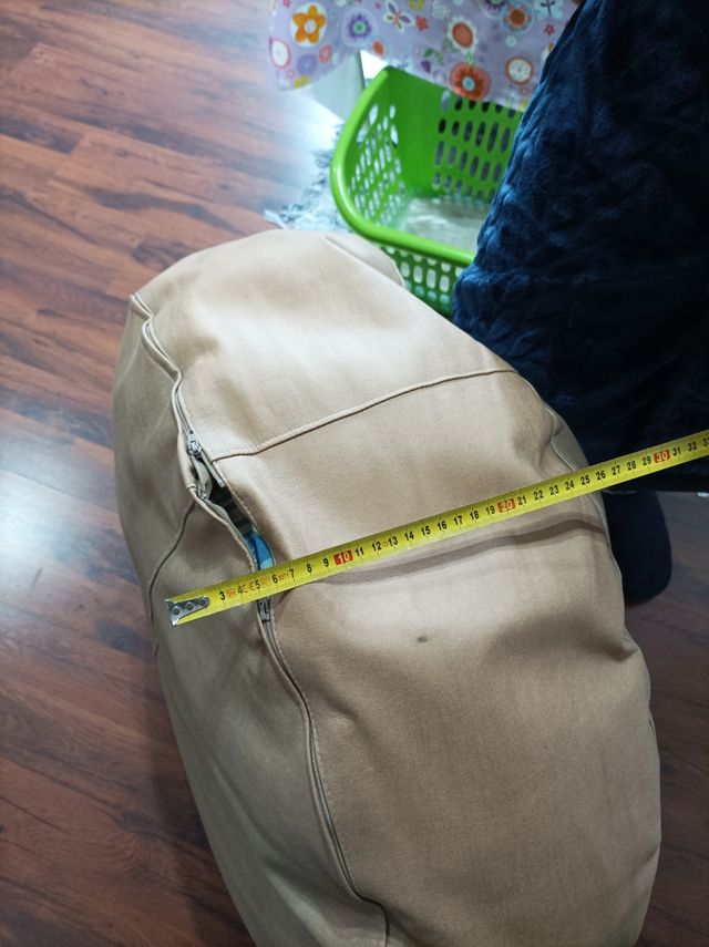 Puff con funda polipiel 