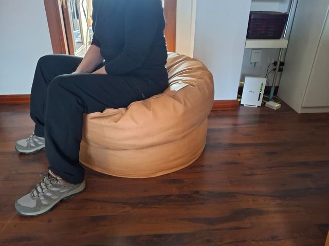 Puff con funda polipiel 