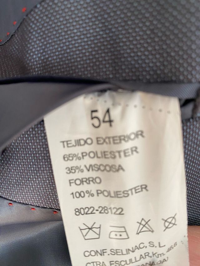 Traje clasico hombre