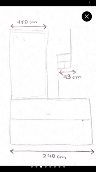 Cama abatible, Armario esquinero y Escritorio