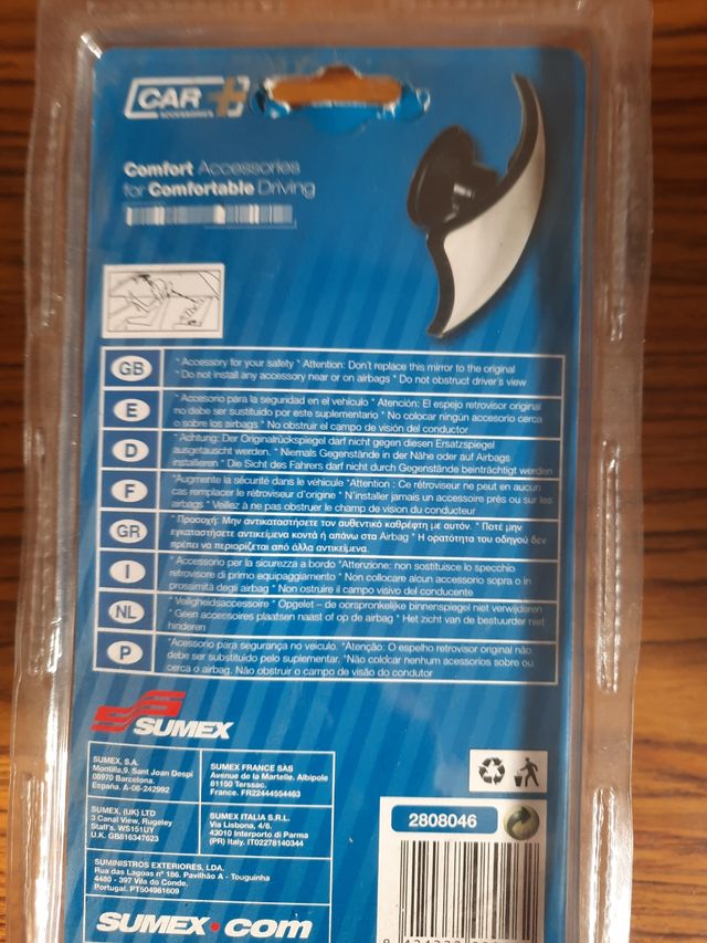 Espejo interior convexo