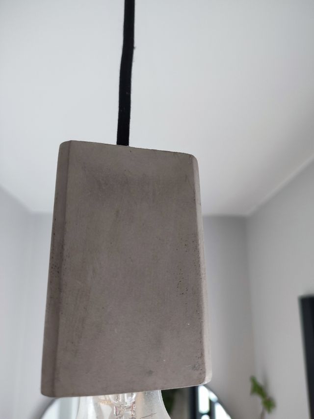 Lámpara de techo de cemento