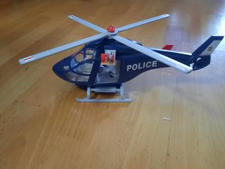 Helicóptero policía playmobil