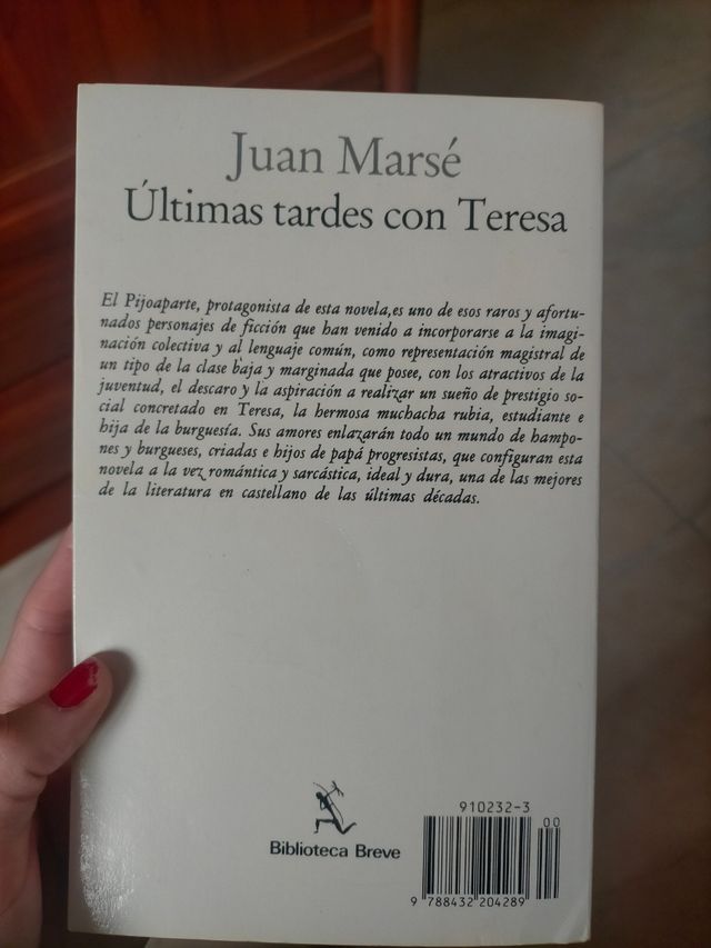 Libro Últimas tardes con Teresa