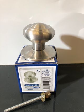 Nx Pomo Puerta Entrada Clasico 70mm INOX