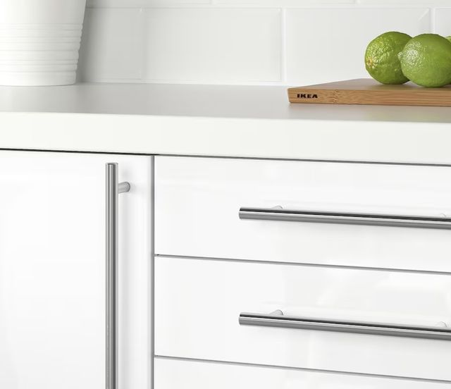 Juego tiradores, acero inoxidable, IKEA (pack 2)