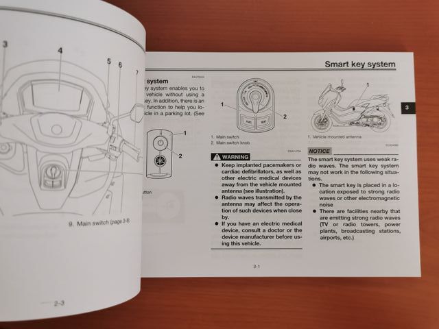 Owner's Manual Yamaha NMax 125