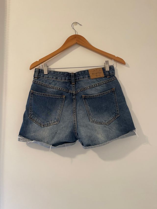 PANTALONES VAQUEROS AZULES CORTOS