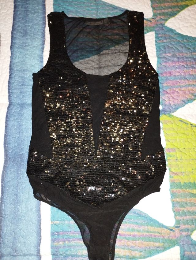 Body fiesta lentejuelas tul