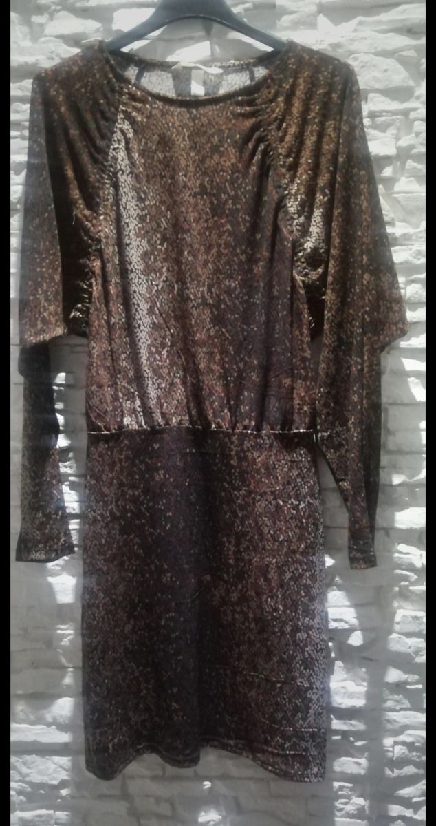 Abito H&M fantasia marrone taglia S
