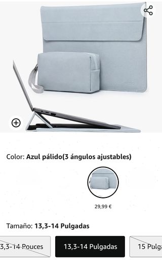 Funda para tablet Azul pastel 