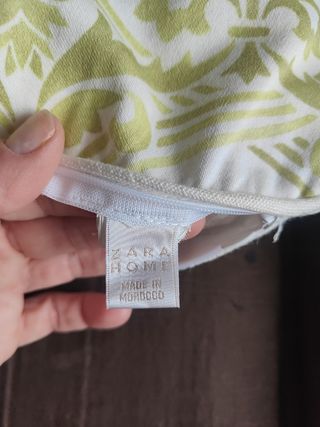 cojín funda zara home