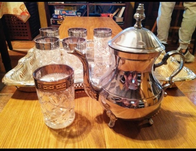 JUEGO DE TE MARROQUI CON 6 VASOS DE MARRUECOS