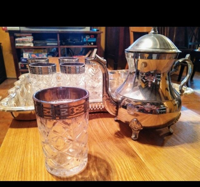 JUEGO DE TE MARROQUI CON 6 VASOS DE MARRUECOS