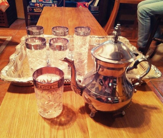 JUEGO DE TE MARROQUI CON 6 VASOS DE MARRUECOS