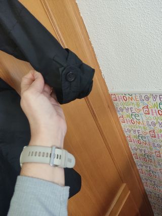 Gabardina Negra Mango talla XL