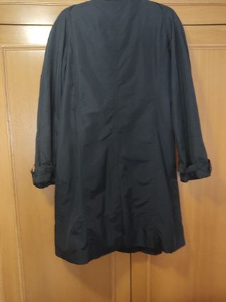 Gabardina Negra Mango talla XL