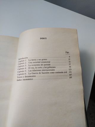 De los Austrias a los Borbones