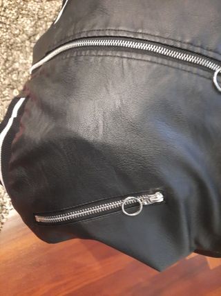 cazadora polipiel con bordados niña 10+años  aprox