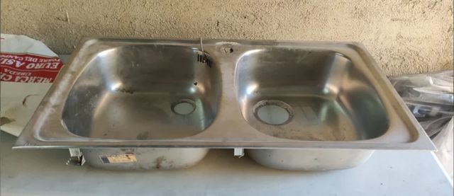 Fregadero de dos senos