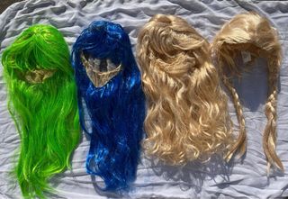 pelucas de disfraz cabello sintetico