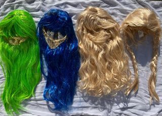 pelucas de disfraz cabello sintetico