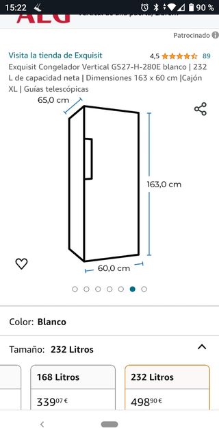NO FUNCIONA Congelador Vertical GS27