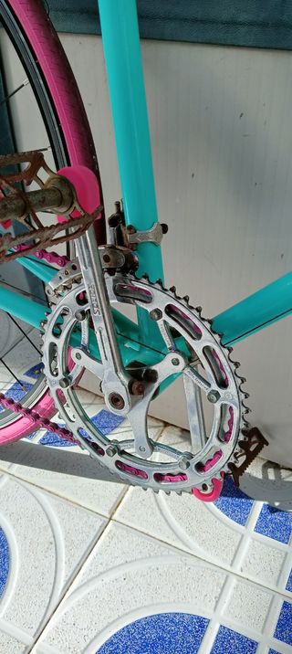  bicicleta antigua ZEUS convertida a semi fixie