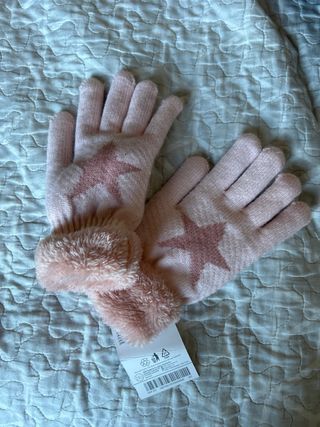 guantes rosas