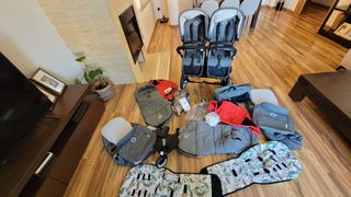 Bugaboo Donkey 2 2019 Gris y chasis negro gemelar