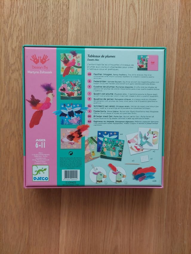Djeco cuadros de plumas NUEVO
