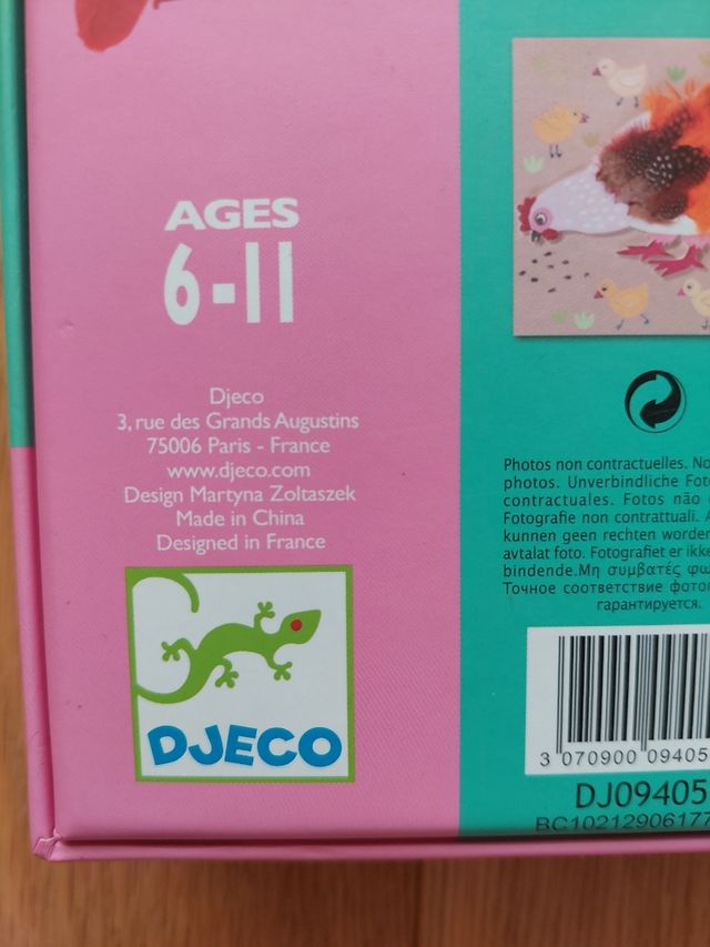 Djeco cuadros de plumas NUEVO